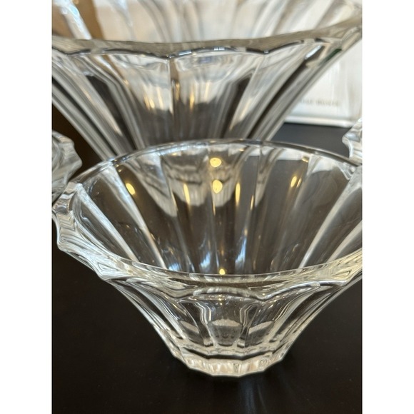 SHANNON Crystal by Godinger 5 Piece Salad Bowl Set – Made in Italy – New in Box - Picture 8 of 8